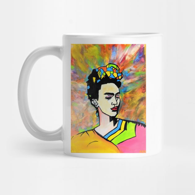 Frida Khalo: colorful and geometric by acdlart